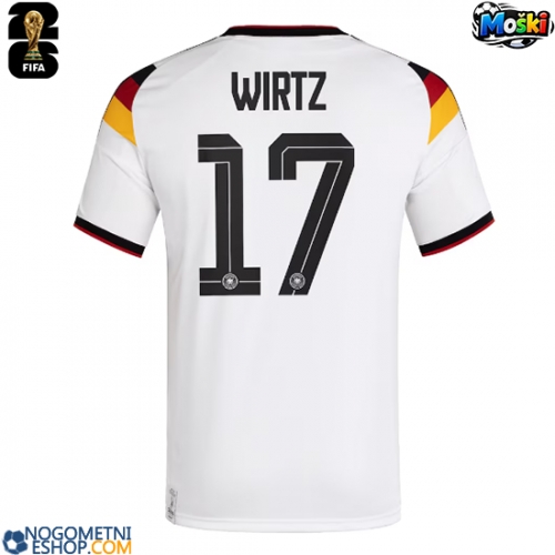 Moški Nogometni dresi Nemčija Florian Wirtz #17 Domači SP 2026 Kratek Rokav